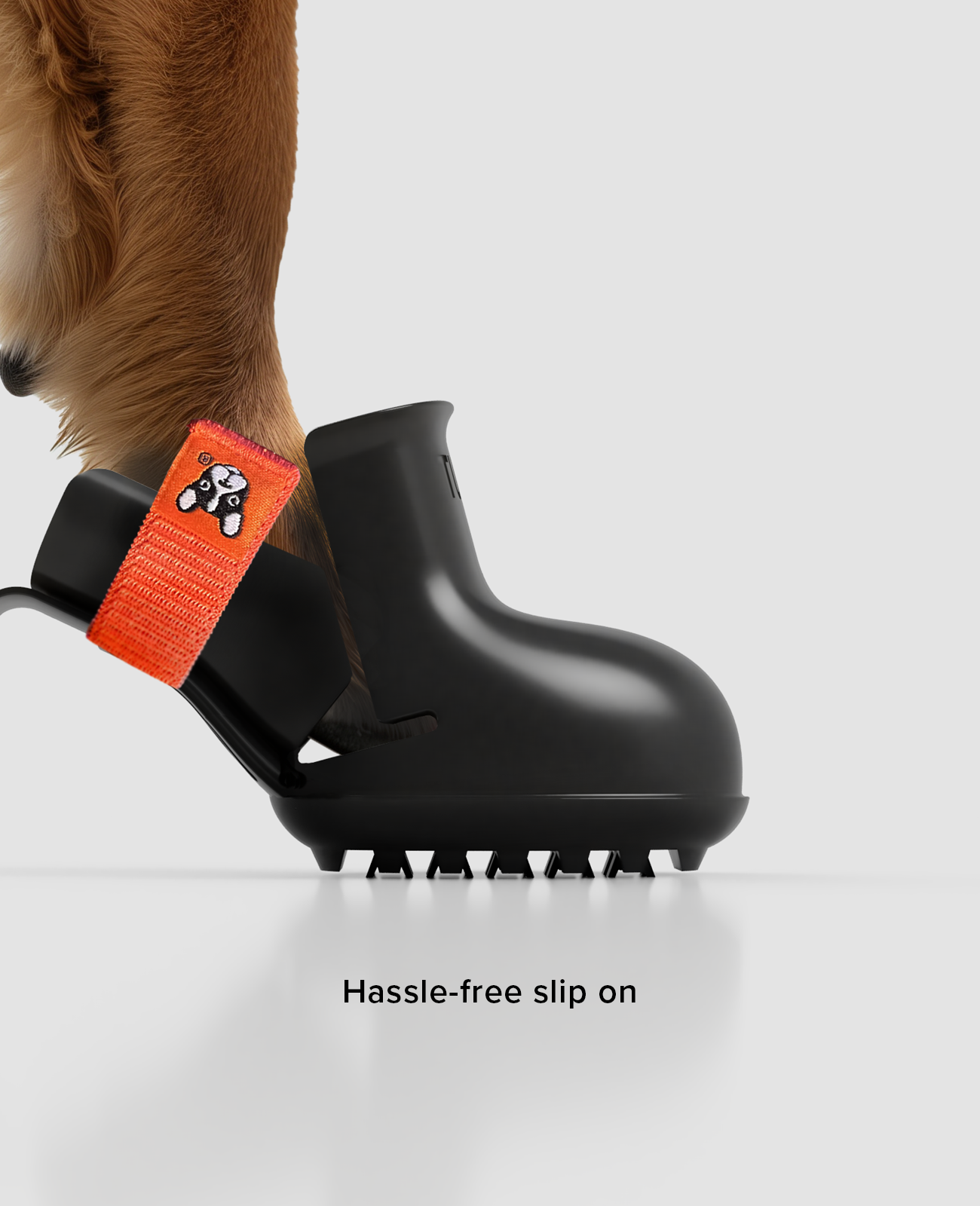 Custom winter dog shoes are hassle-free to put on