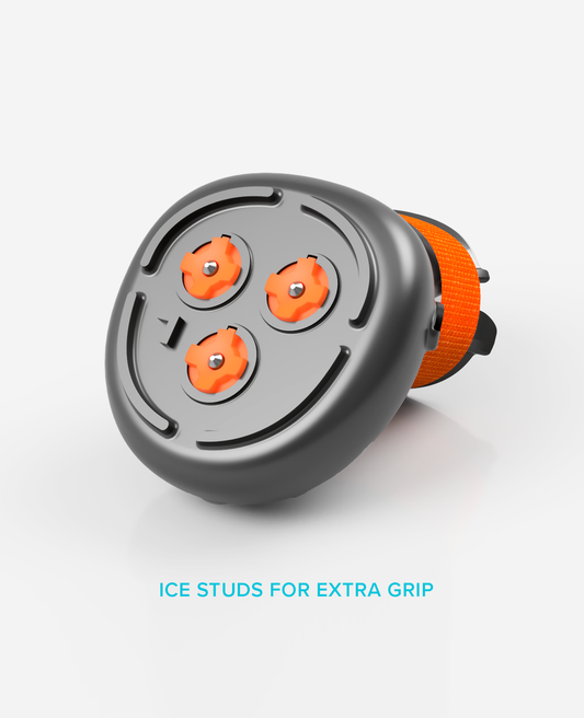 BARK & SOLE Glasier grip custom dog shoes with ice studs