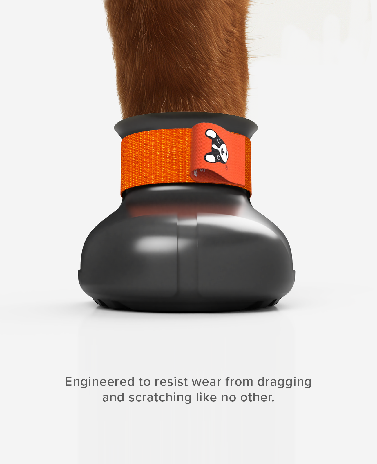 Custom winter paw armor dog shoe