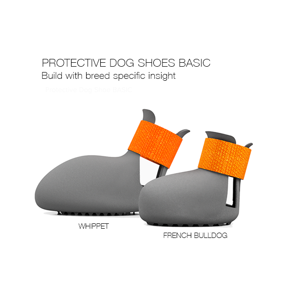 Protective dog shoe comparison whippet shoe vs. french bulldog shoe