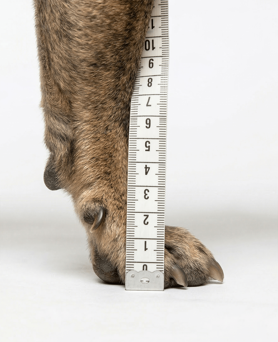Bark & Sole custom dog shoe measurement cm