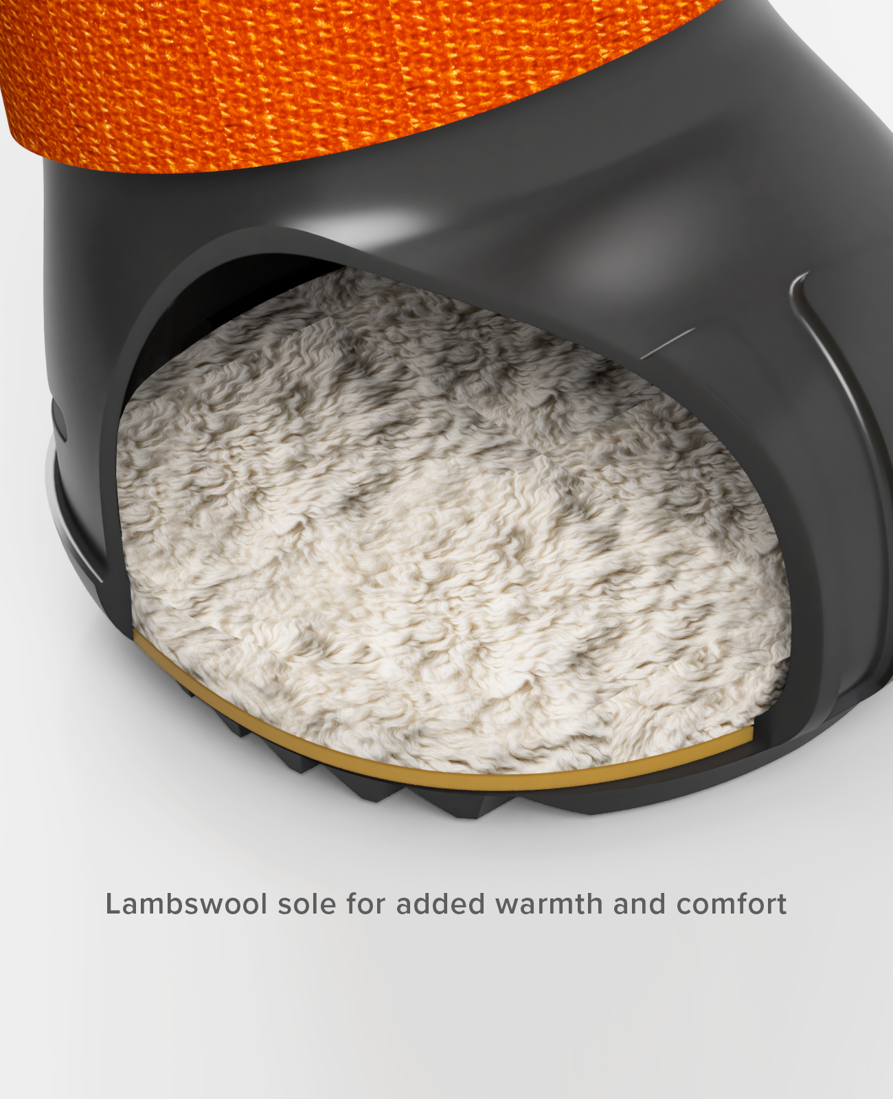 Custom dog shoes with warm lambswool insole