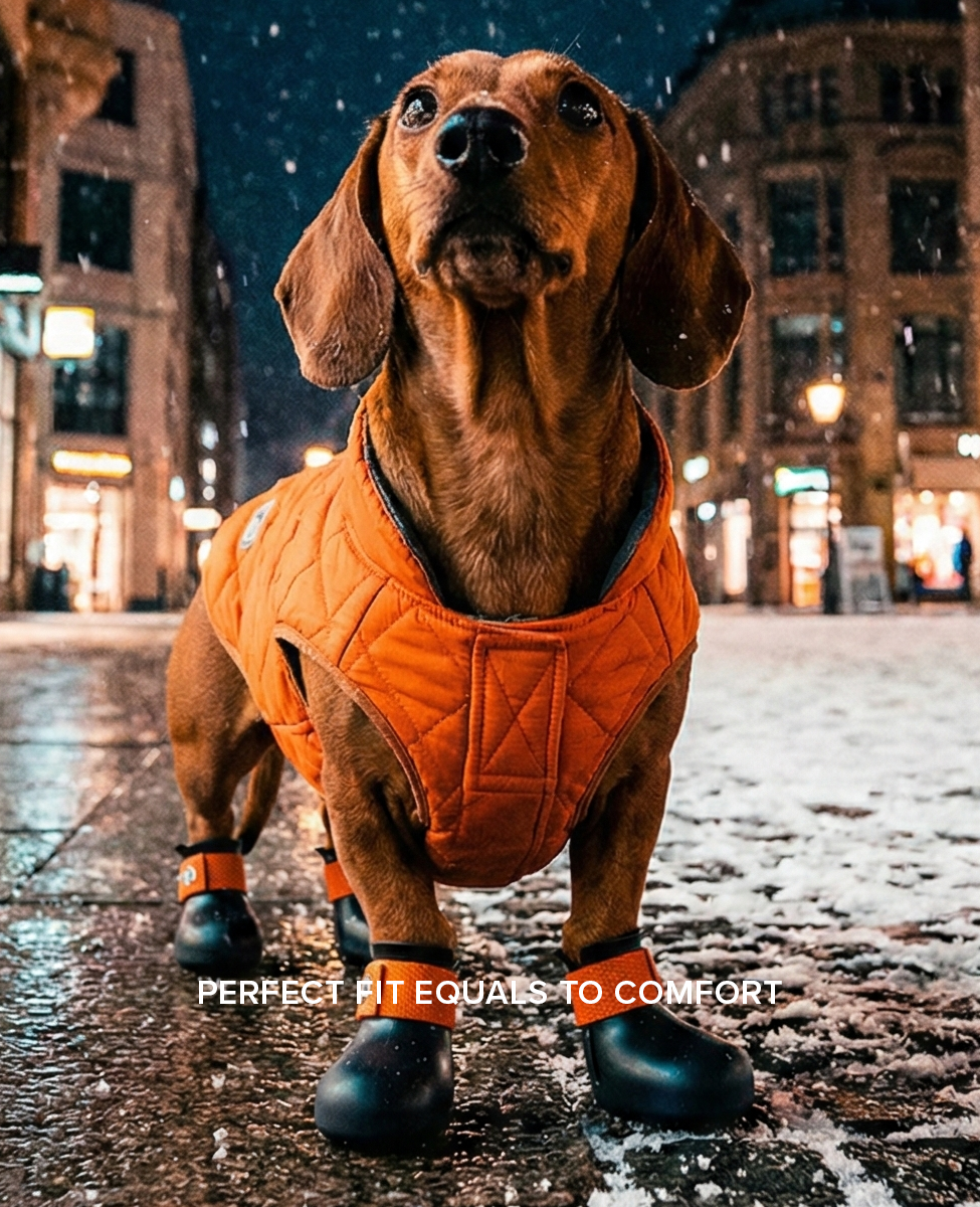 Dachshund winter shoes are comfortable