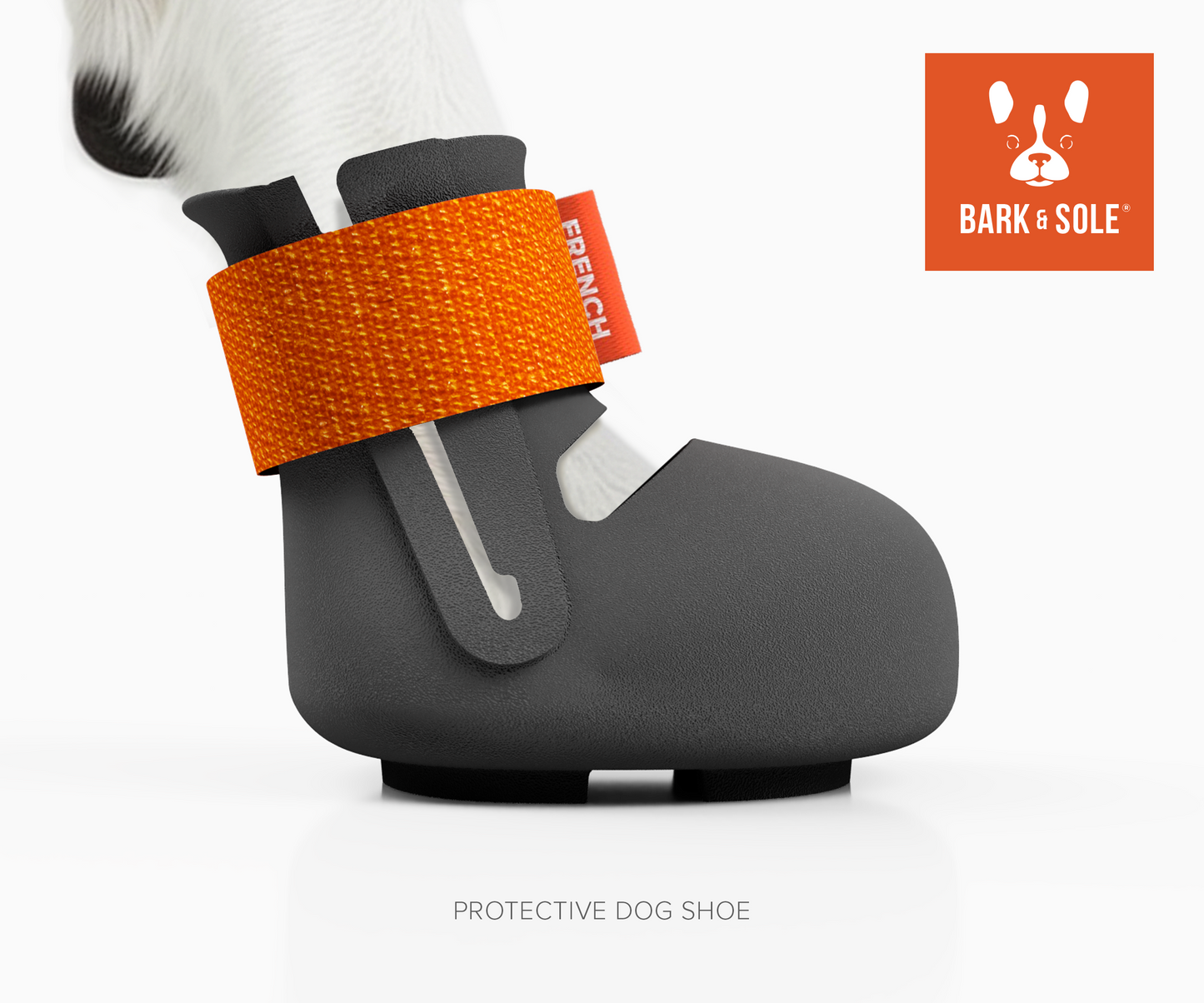 Protective dog shoe SUMMER, Custom made dog shoe side view