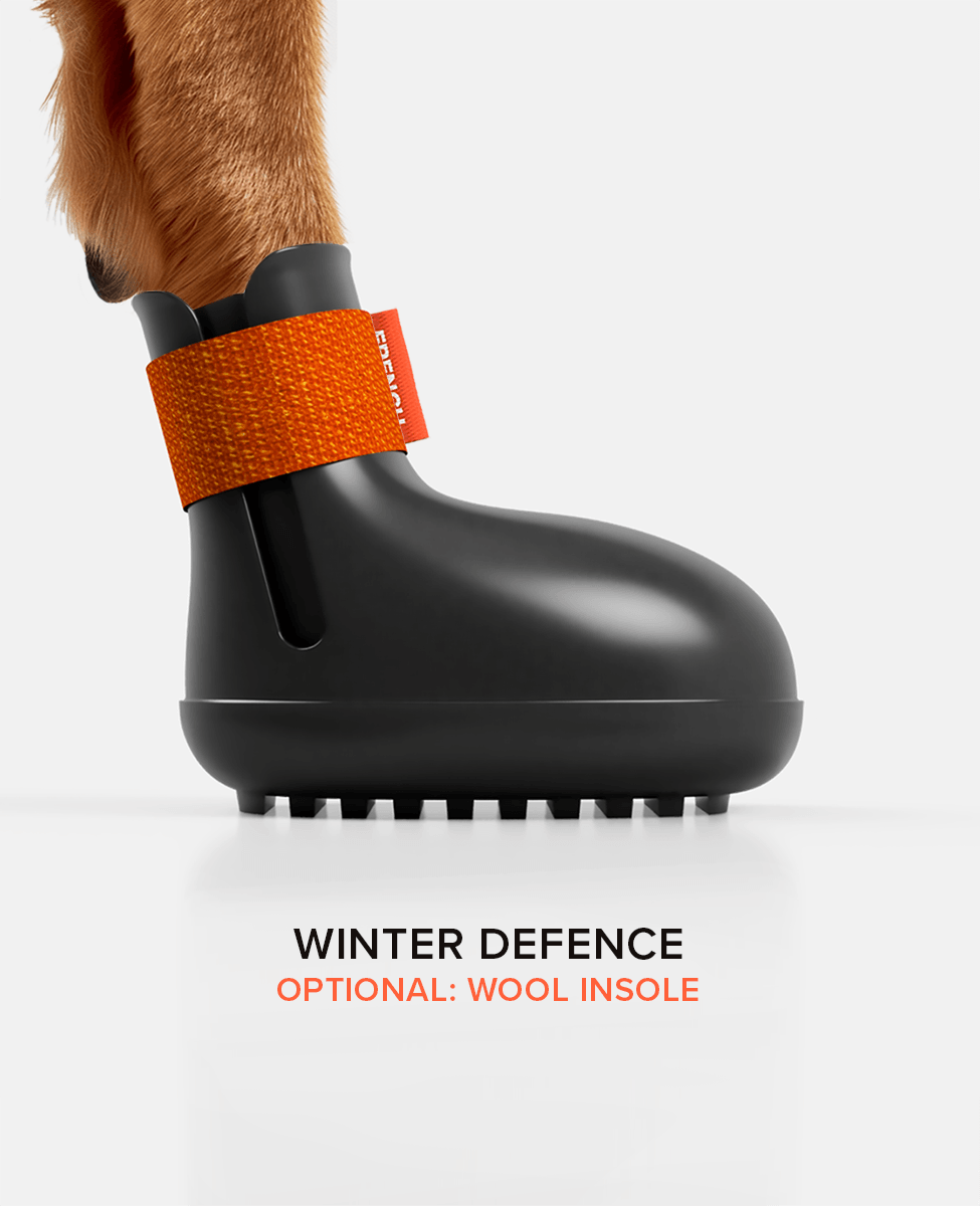 BARK & SOLE winter dog shoes side